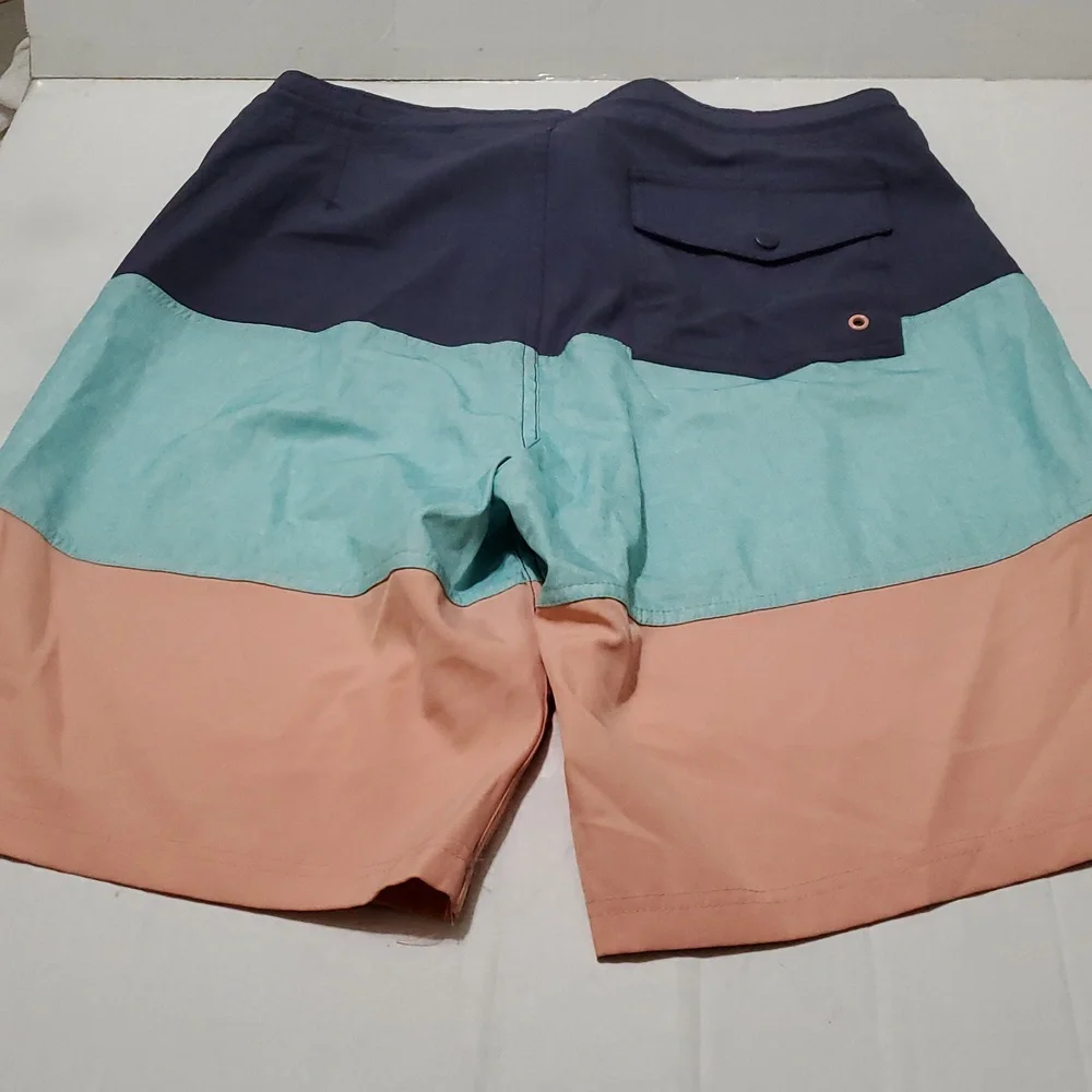 Old Navy Californis Colorblock Boardwalk Surfer Swim Shorts 34